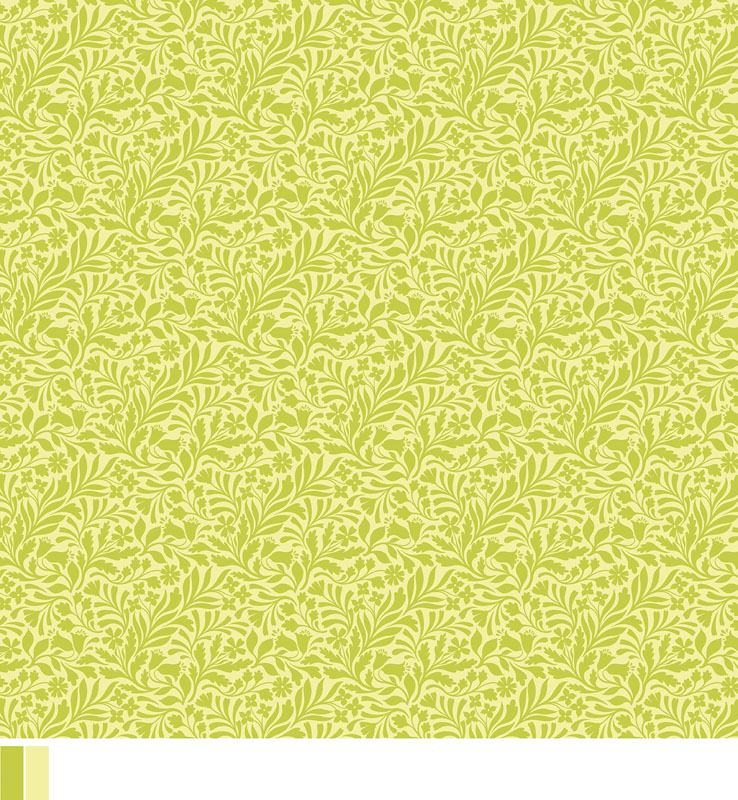 Garden Dalliance 108" Wide By Contempo Studio For Benartex - Grass - Digitally Printed