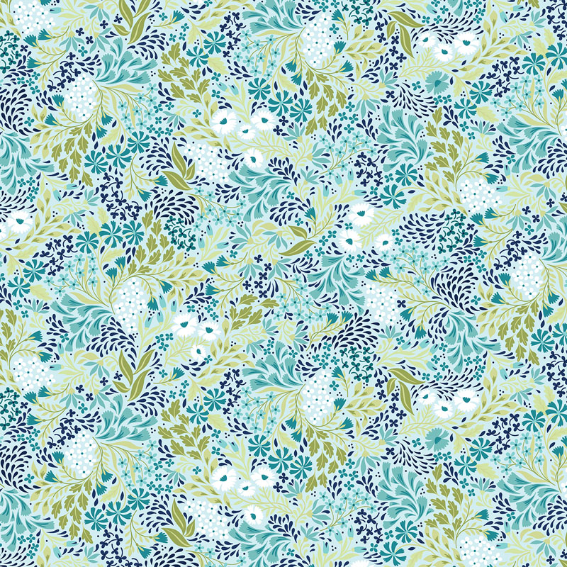 Garden Dalliance By Contempo Studio For Benartex - Aqua