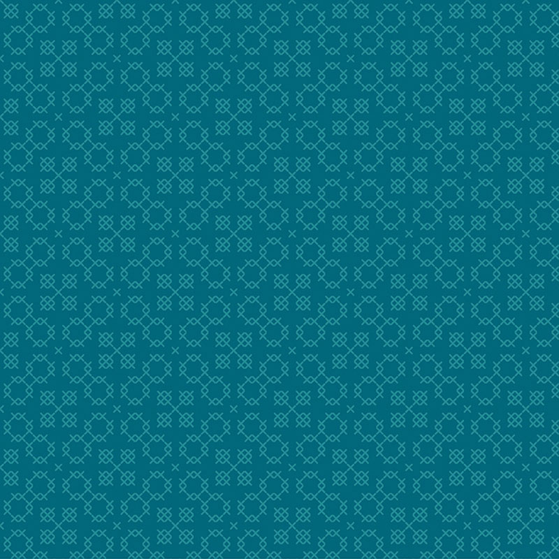 Garden Threads By Shelley Cavanna For Benartex - Teal