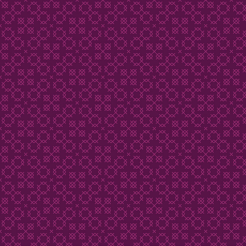 Garden Threads By Shelley Cavanna For Benartex - Aubergine