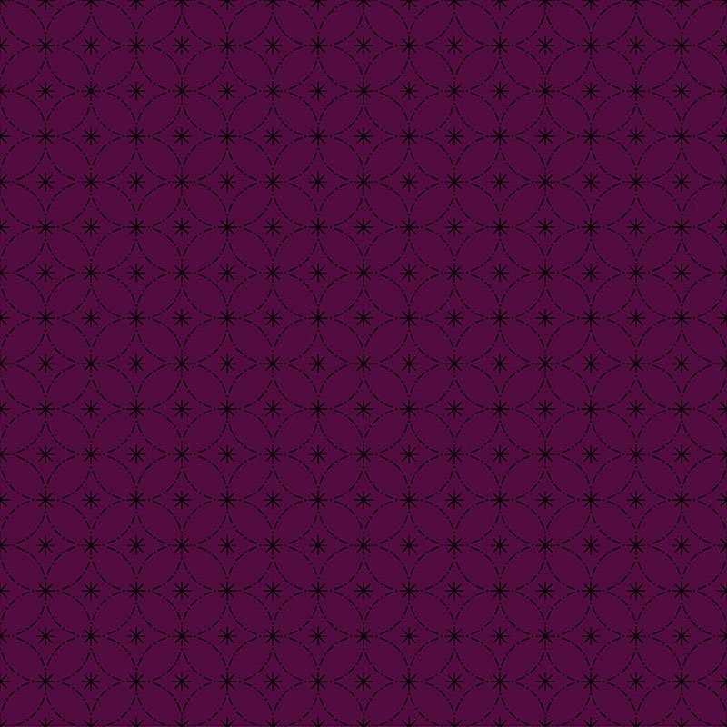 Garden Threads By Shelley Cavanna For Benartex - Aubergine