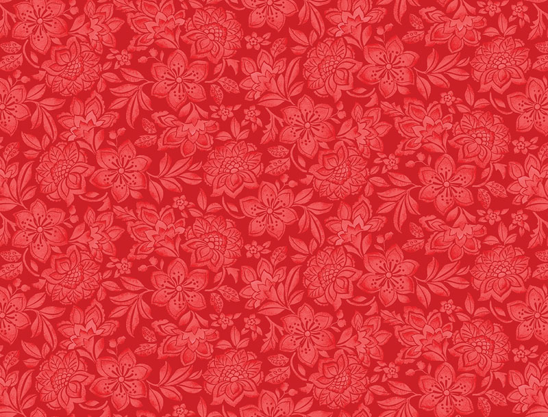 Crimson Night By Laura Coia For Benartex - Diditally Printed - Crimson