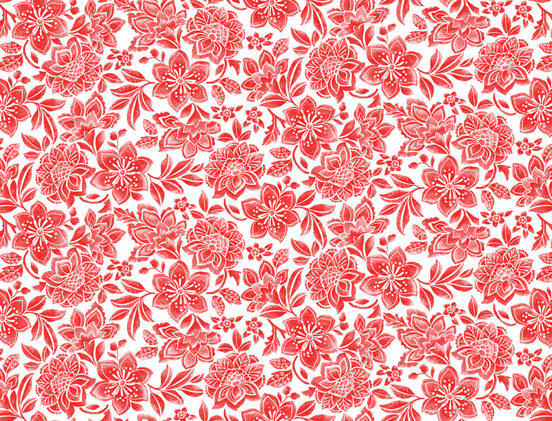 Crimson Night By Laura Coia For Benartex - Diditally Printed - Rose