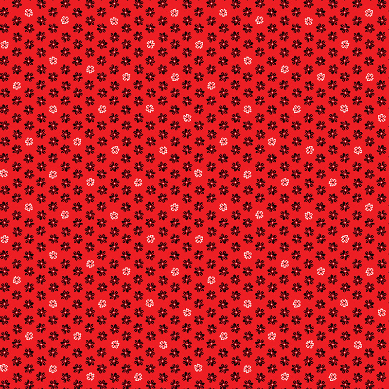 Crimson Night By Laura Coia For Benartex - Diditally Printed - Crimson