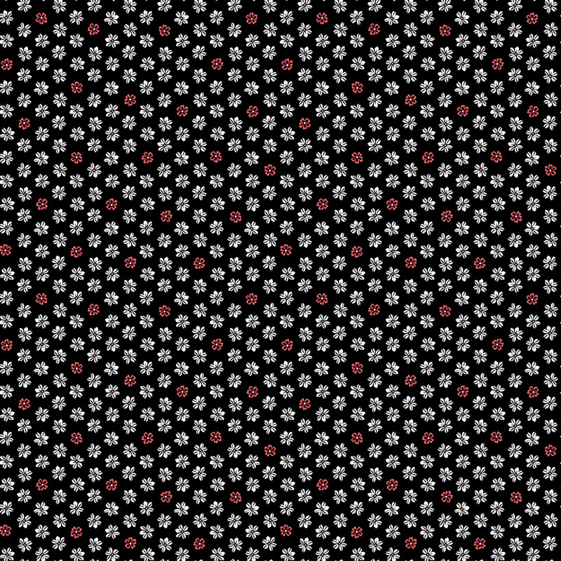 Crimson Night By Laura Coia For Benartex - Diditally Printed - Midnight Lace