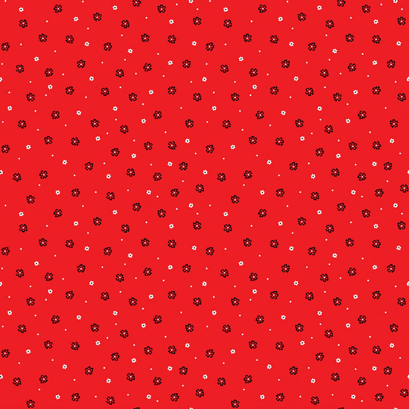 Crimson Night By Laura Coia For Benartex - Diditally Printed - Crimson