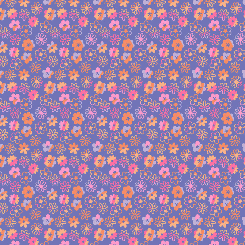 Y2yay By Cotton + Steel For Rjr Fabrics - Deep Purple