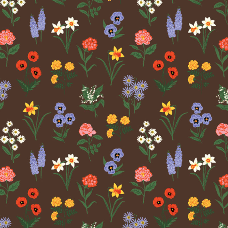 Garden Club By Rifle Paper Co. For Cotton + Steel - Cocoa