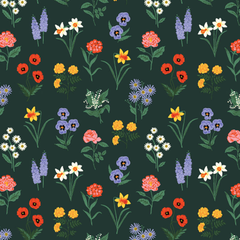 Garden Club By Rifle Paper Co. For Cotton + Steel - Evergreen