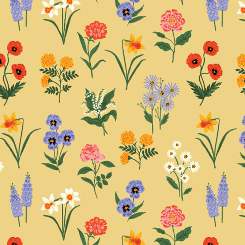 Garden Club By Rifle Paper Co. For Cotton + Steel - Butter - Canvas