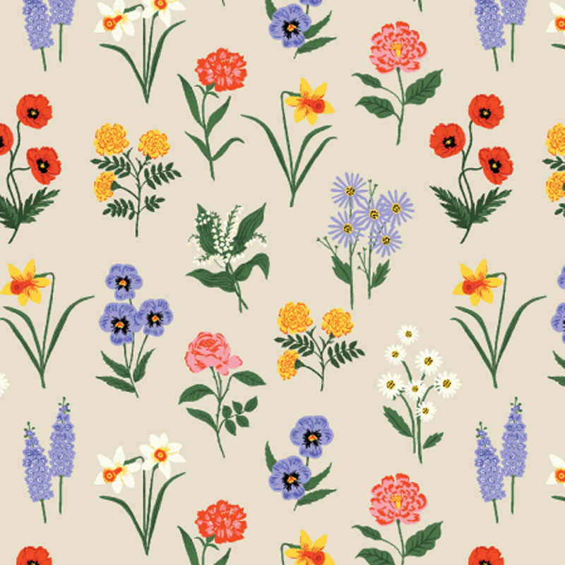 Garden Club By Rifle Paper Co. For Cotton + Steel - Linen - Canvas