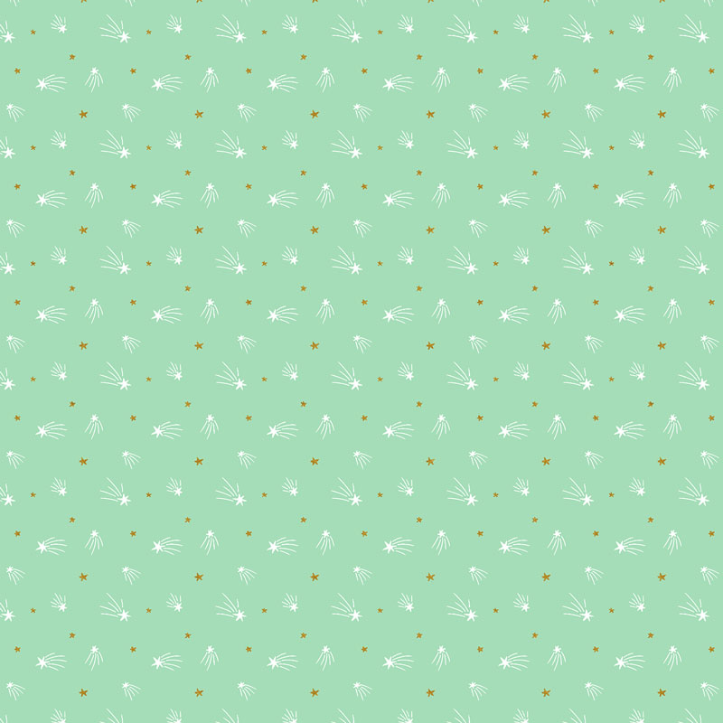 Space Cadet By Cotton + Steel For Rjr Fabrics - Meteorite - Metallic