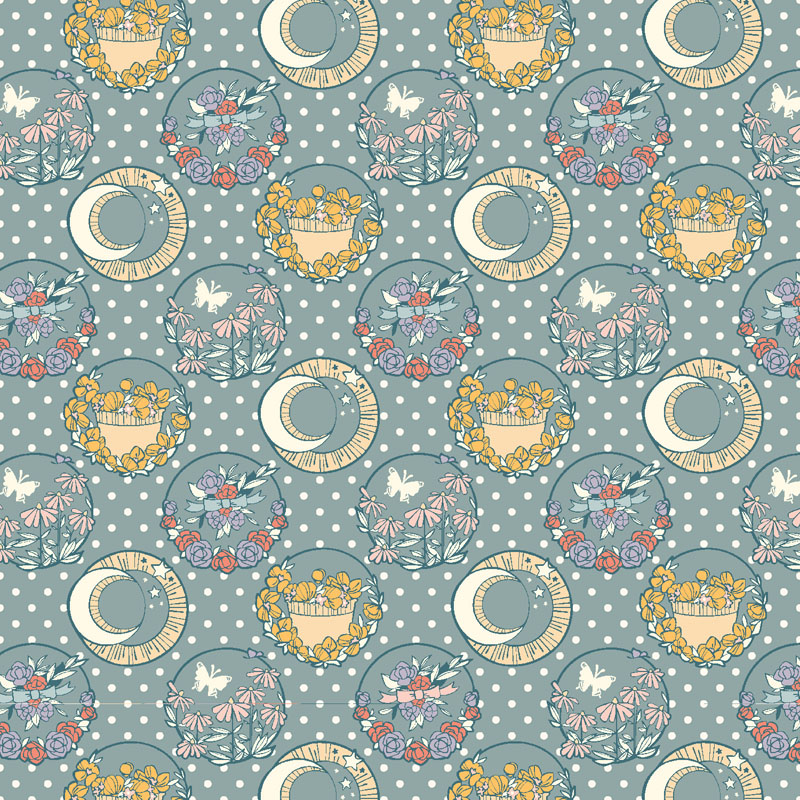 Flower Farm By Cotton + Steel For Rjr Fabrics - Sky Blue