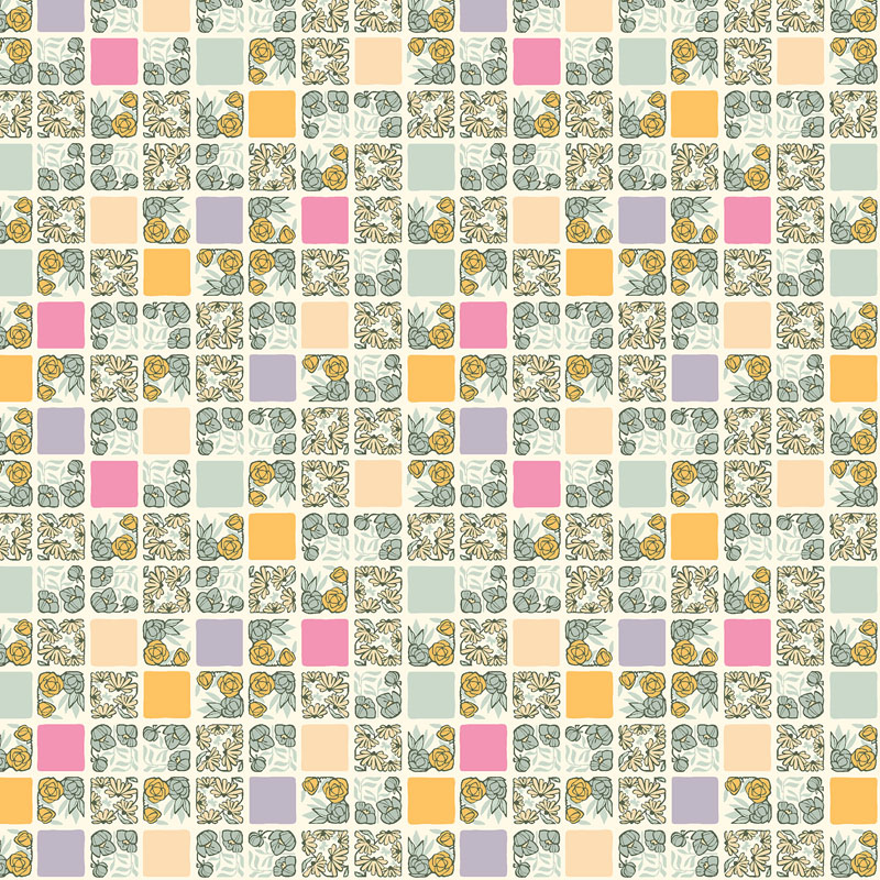 Flower Farm By Cotton + Steel For Rjr Fabrics - Restful Green