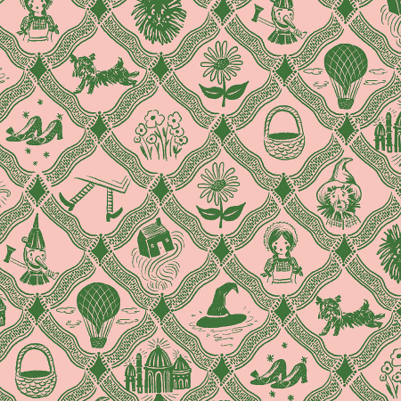 Ozby Rifle Paper Co. For Cotton + Steel - Pink - Canvas