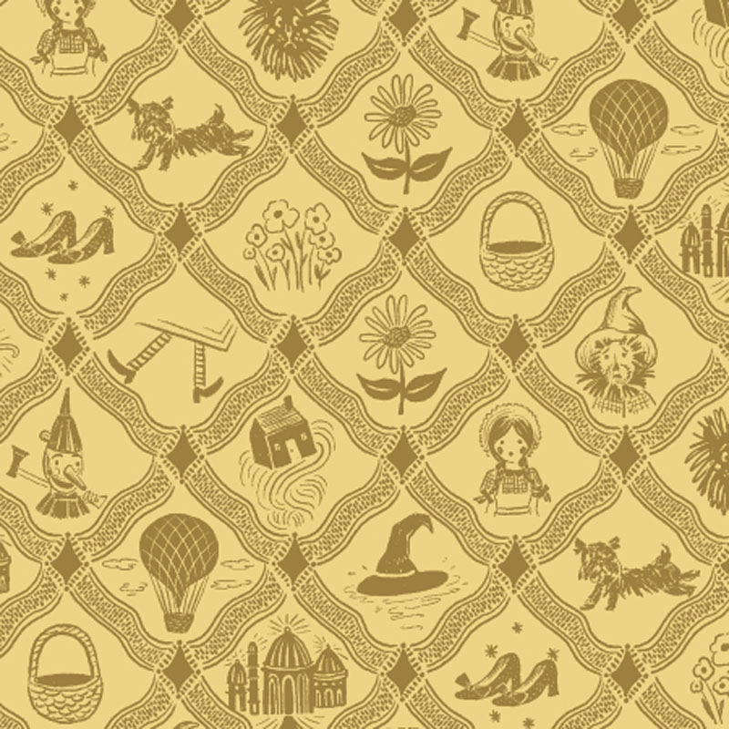 Ozby Rifle Paper Co. For Cotton + Steel - Yellow - Canvas