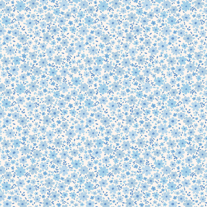 Sapphire Blooms By Rjr Studio For Rjr Fabrics - White