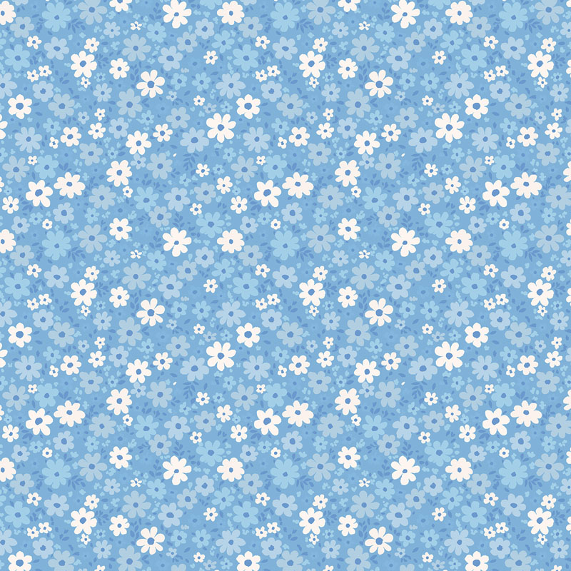 Sapphire Blooms By Rjr Studio For Rjr Fabrics - Sky Blue