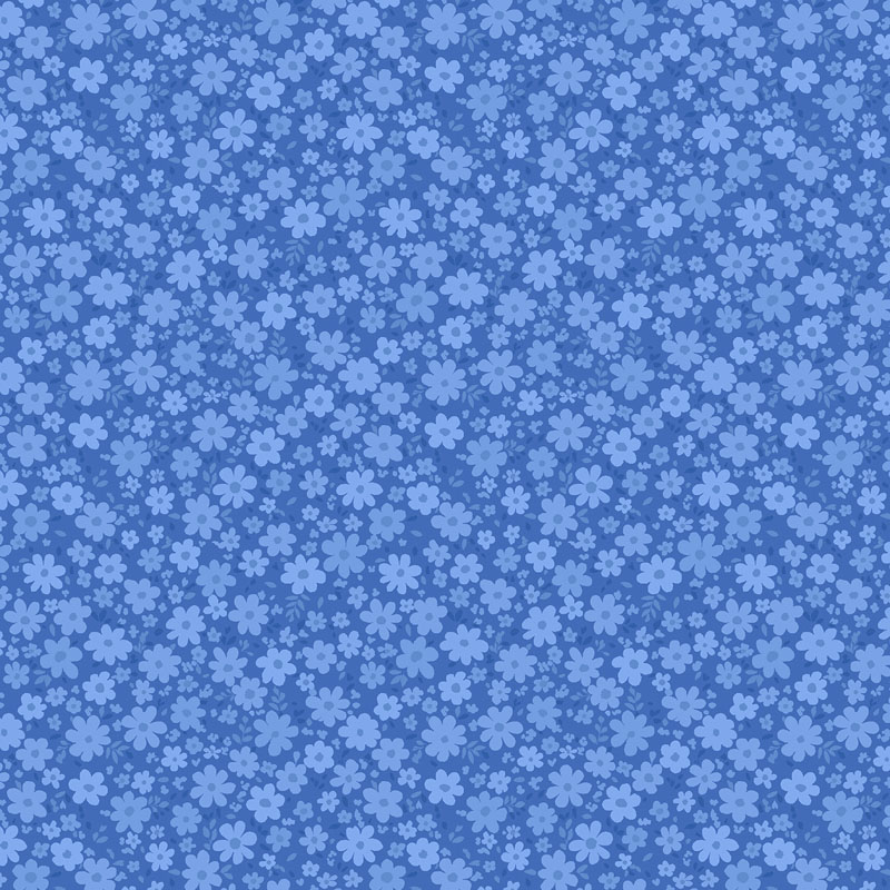 Sapphire Blooms By Rjr Studio For Rjr Fabrics - Perwinkle Blue