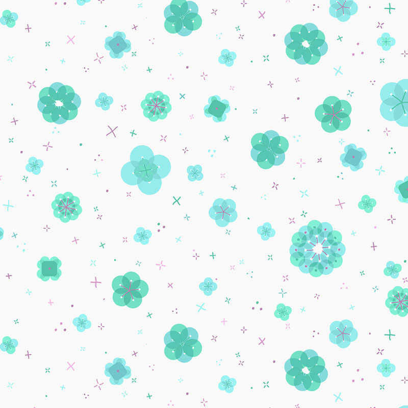 Floral Confetti By Rjr Studio For Rjr Fabrics - Vivid Teal