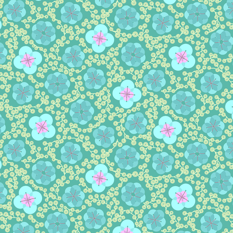 Floral Confetti By Rjr Studio For Rjr Fabrics - Pale Teal