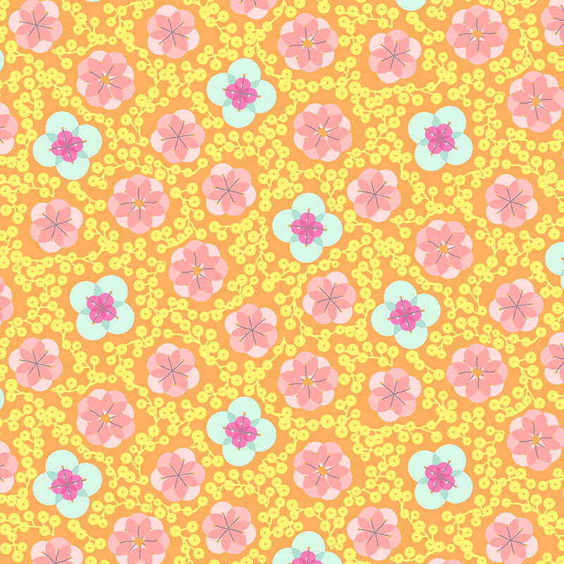 Floral Confetti By Rjr Studio For Rjr Fabrics - Brown Sugar