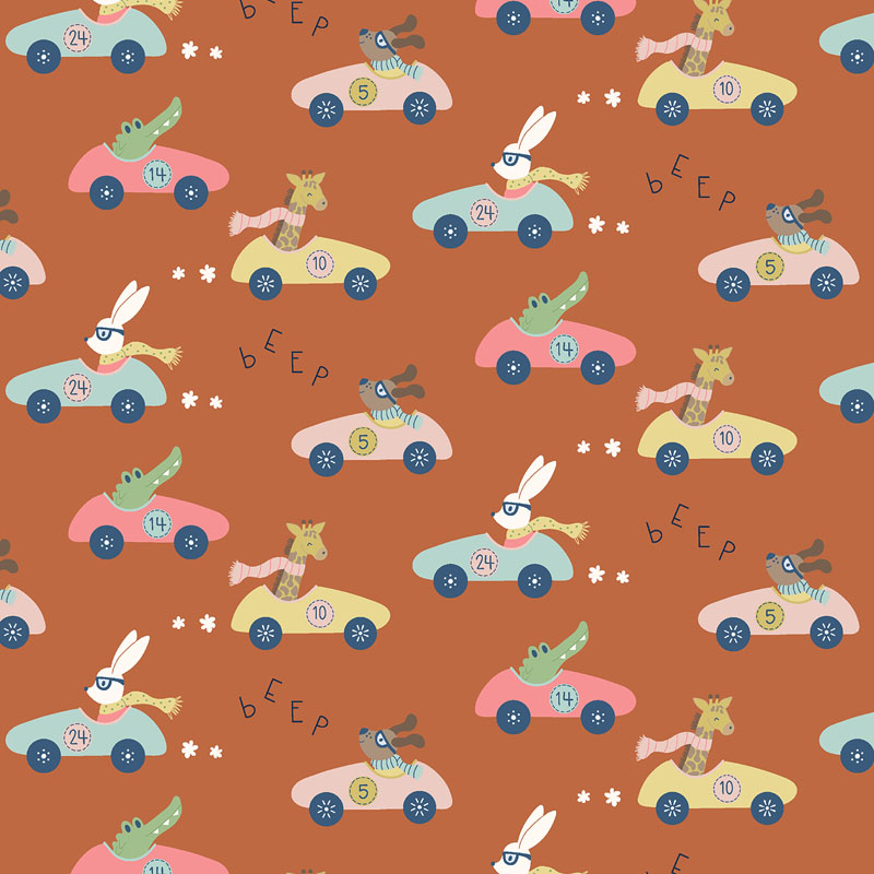 Off To The Races By Rjr Studio For Rjr Fabrics - Born To Race