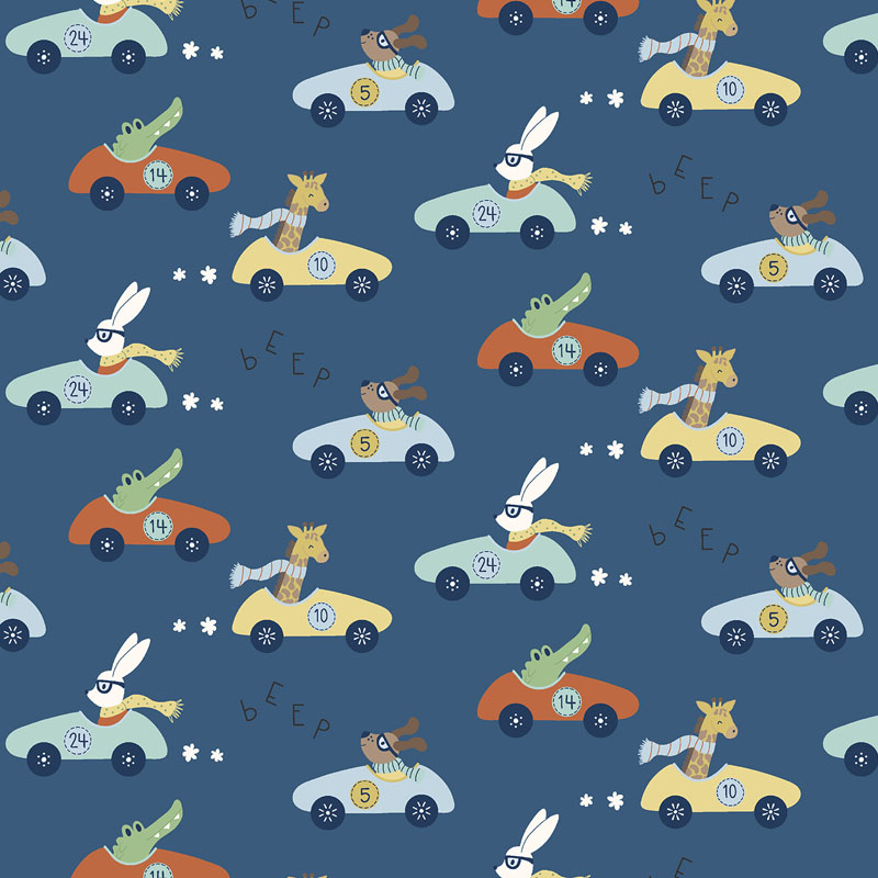 Off To The Races By Rjr Studio For Rjr Fabrics - Drive Fast, Live Free