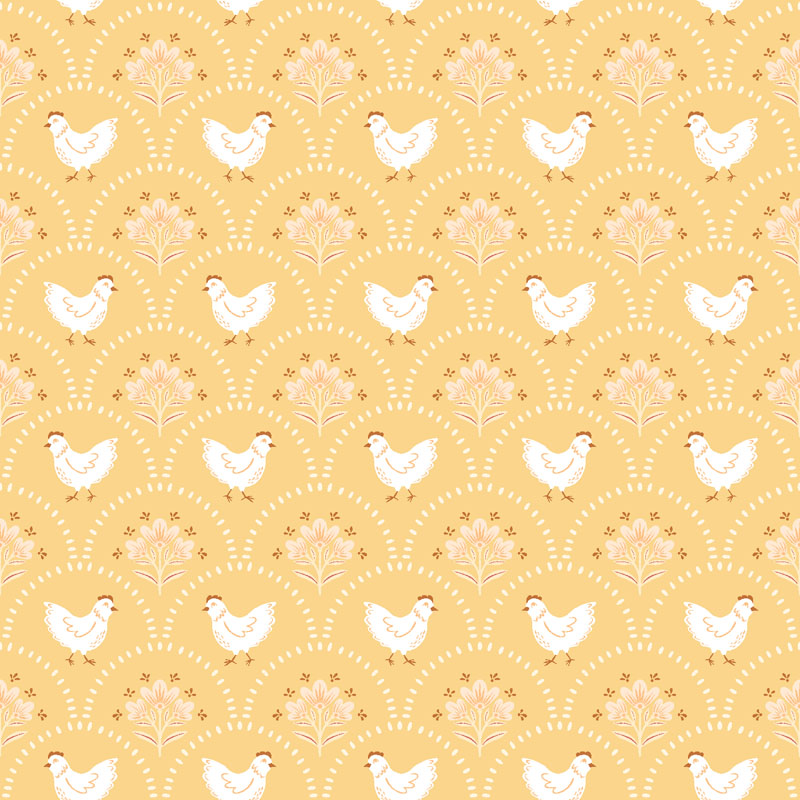Hen Keeper\'s Garden By Rjr Studio For Rjr Fabrics - Buttermilk