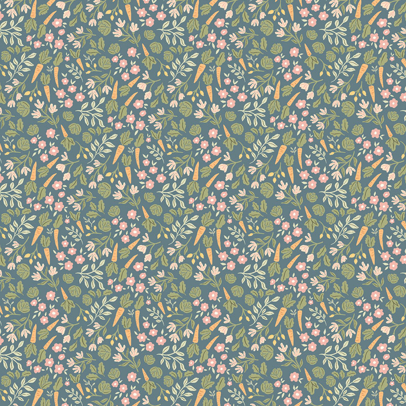 Hen Keeper\'s Garden By Rjr Studio For Rjr Fabrics - Misty Blue