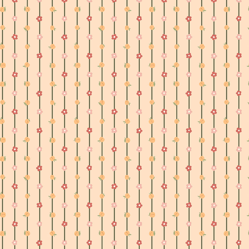 Hen Keeper\'s Garden By Rjr Studio For Rjr Fabrics - Sweet Little Peach