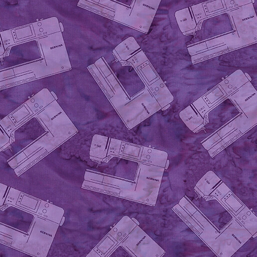Bernina Bali Effects By Benartex Studio For Benartex - Sew Bernina Purple