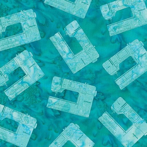 Bernina Bali Effects By Benartex Studio For Benartex - Sew Bernina Turquiose