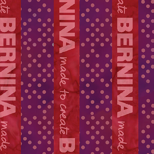 Bernina Bali Effects By Benartex Studio For Benartex - Bernina Stripe Red/Multi
