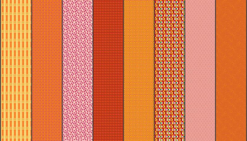 Lollie Jar By Jen Kingwell For Moda - Digital Print - Orange