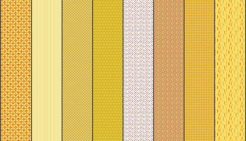 Lollie Jar By Jen Kingwell For Moda - Digital Print - Yellow