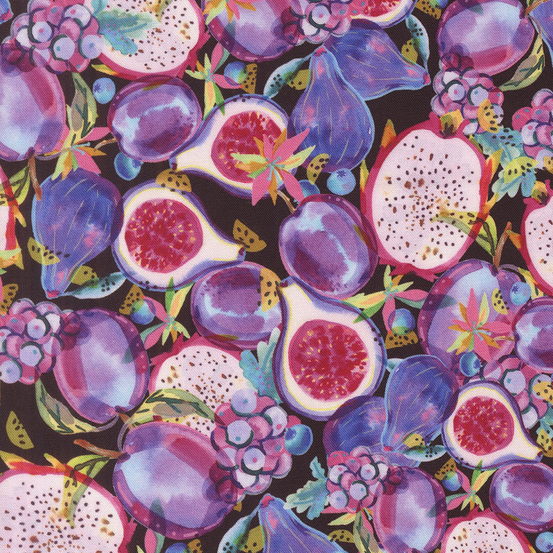 Copa Flora By Amarilys Henderson For Moda - Digital Print - Midnight