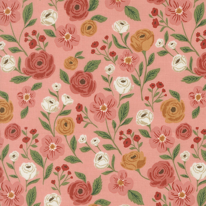Garden Glam By Lella Boutique For Moda - Carnation
