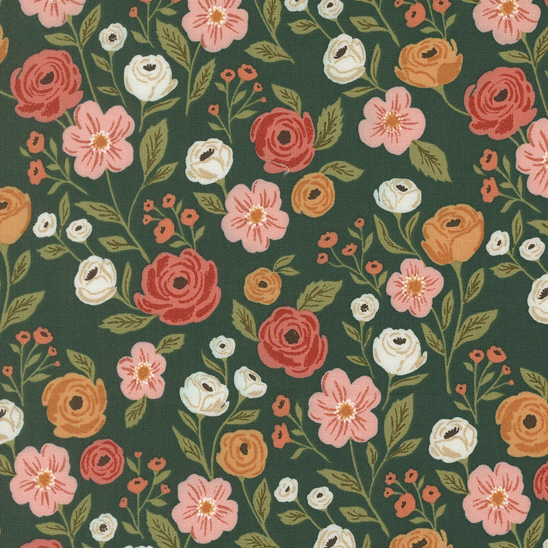 Garden Glam By Lella Boutique For Moda - Teal