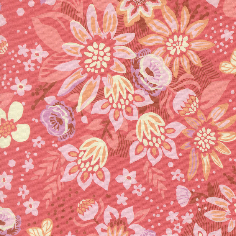 Floriori By Kate Spain For Moda - Digital Print - Flamingo