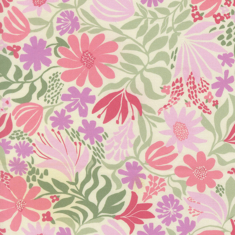 Floriori By Kate Spain For Moda - Digital Print - Flamingo