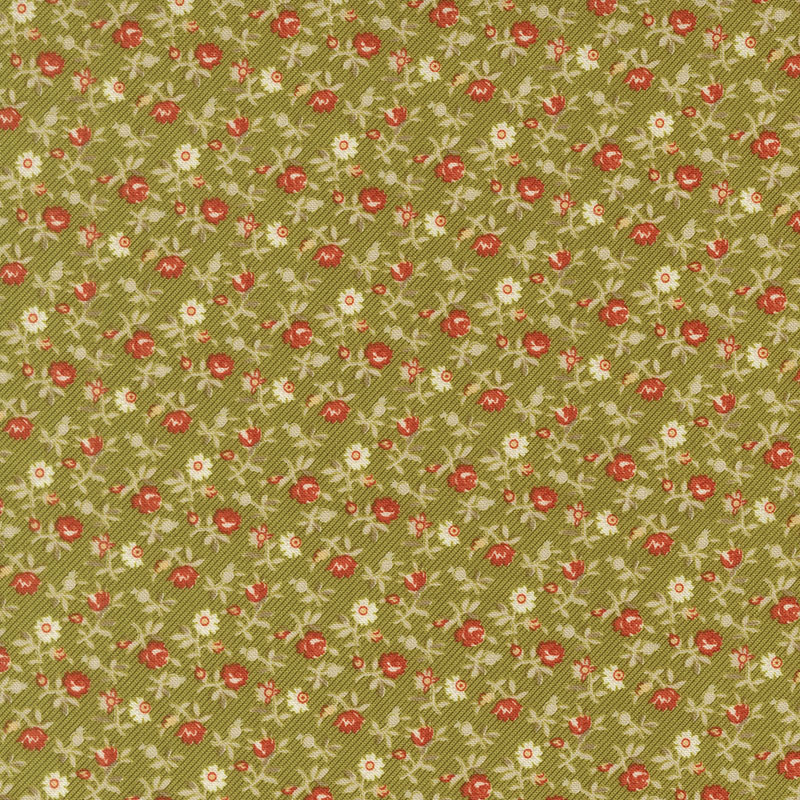 Larkspur And Linen By Fig Tree & Co. For Moda - Moss