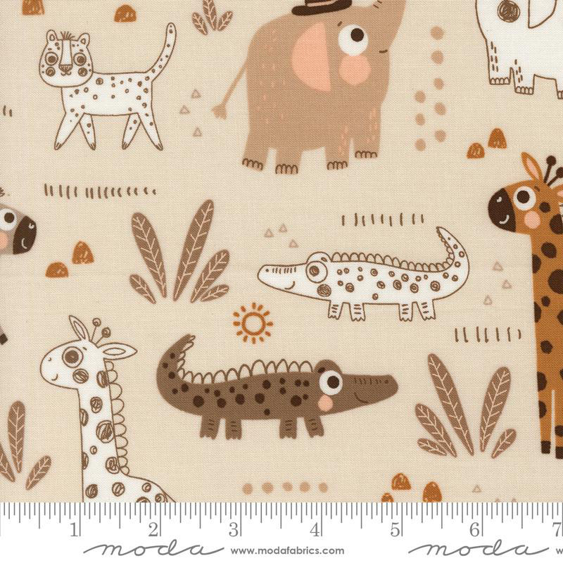 Wildly Cute Safari By Elena Amo For Moda - Pearl