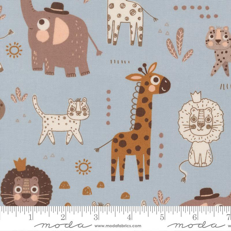 Wildly Cute Safari By Elena Amo For Moda - Sky