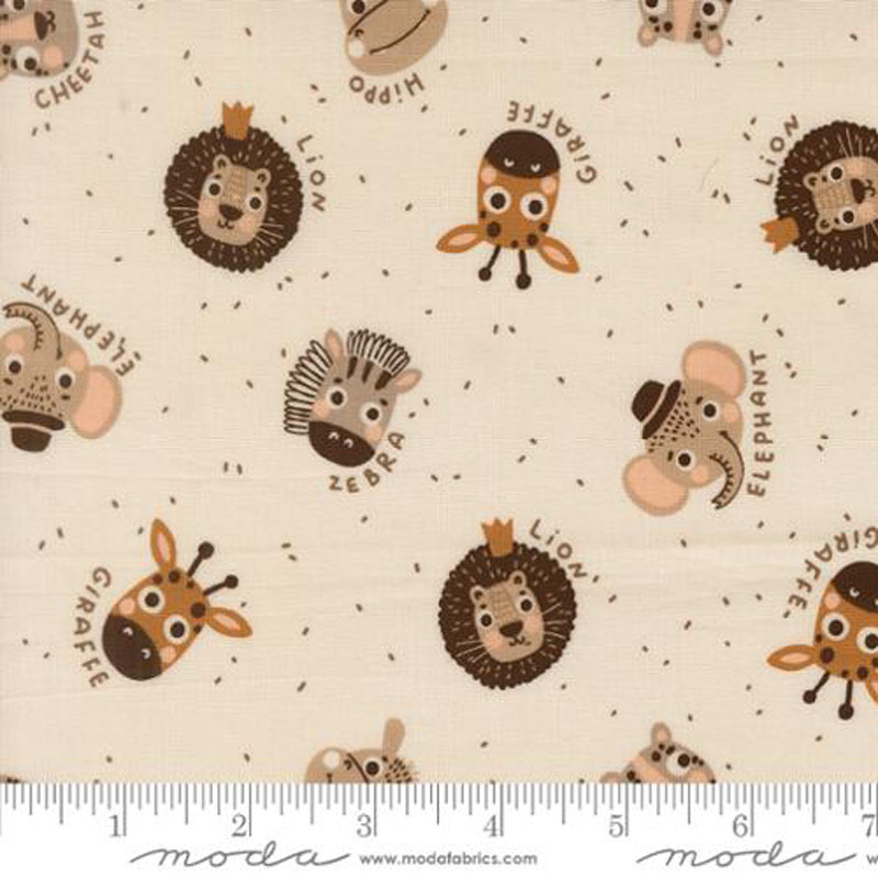 Wildly Cute Safari By Elena Amo For Moda - Pearl