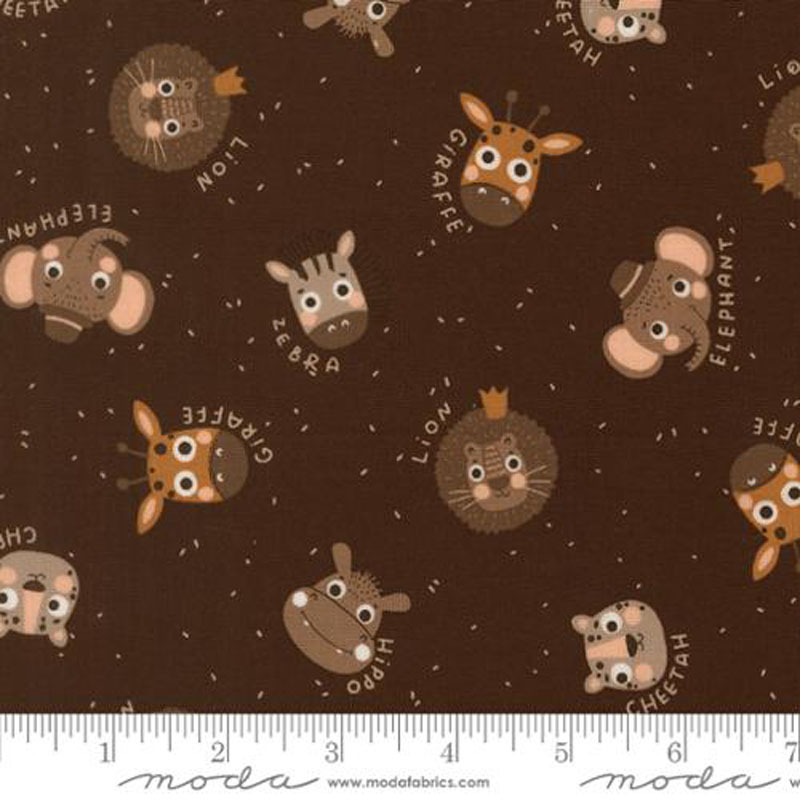 Wildly Cute Safari By Elena Amo For Moda - Soil