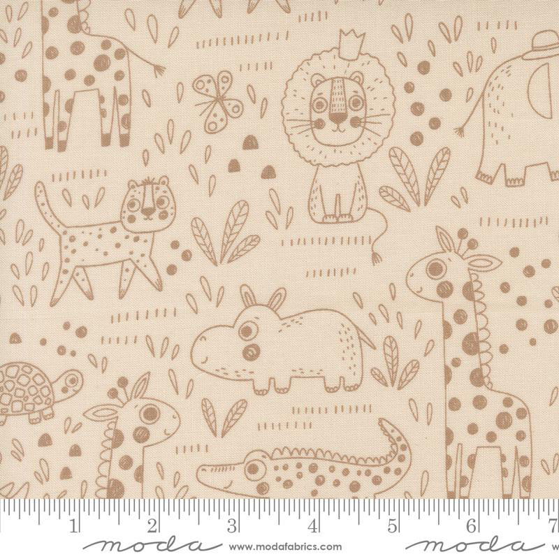 Wildly Cute Safari By Elena Amo For Moda - Pearl
