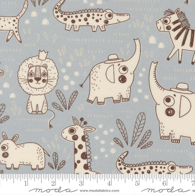Wildly Cute Safari By Elena Amo For Moda - Sky