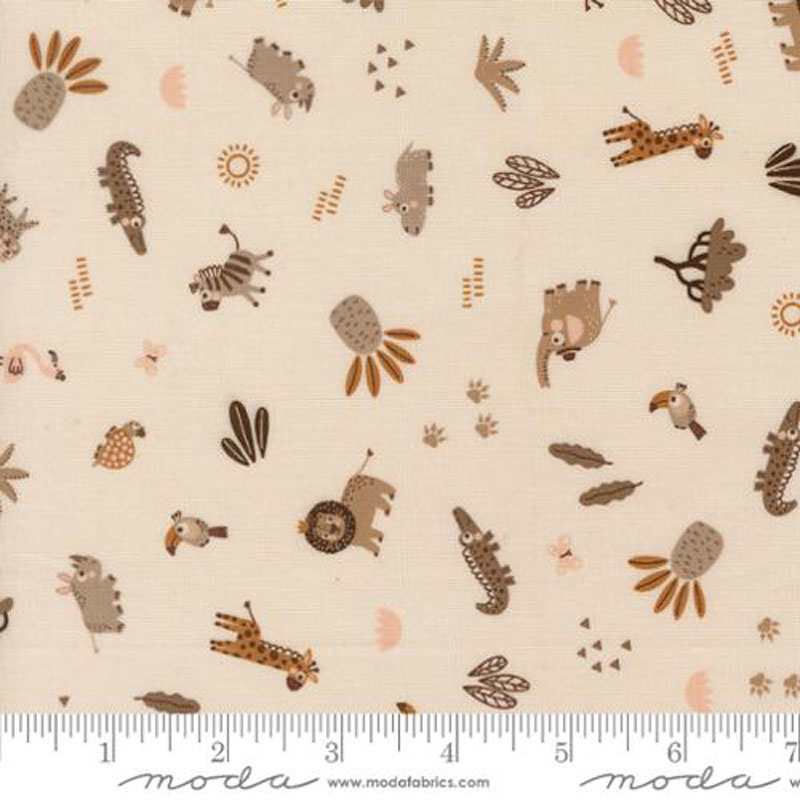 Wildly Cute Safari By Elena Amo For Moda - Pearl