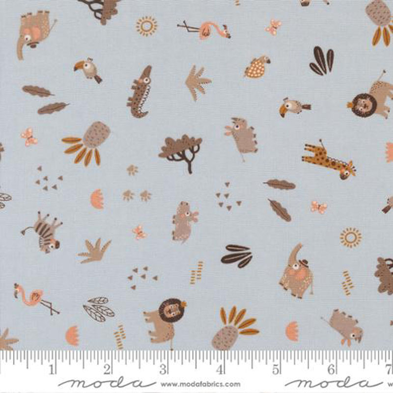 Wildly Cute Safari By Elena Amo For Moda - Sky